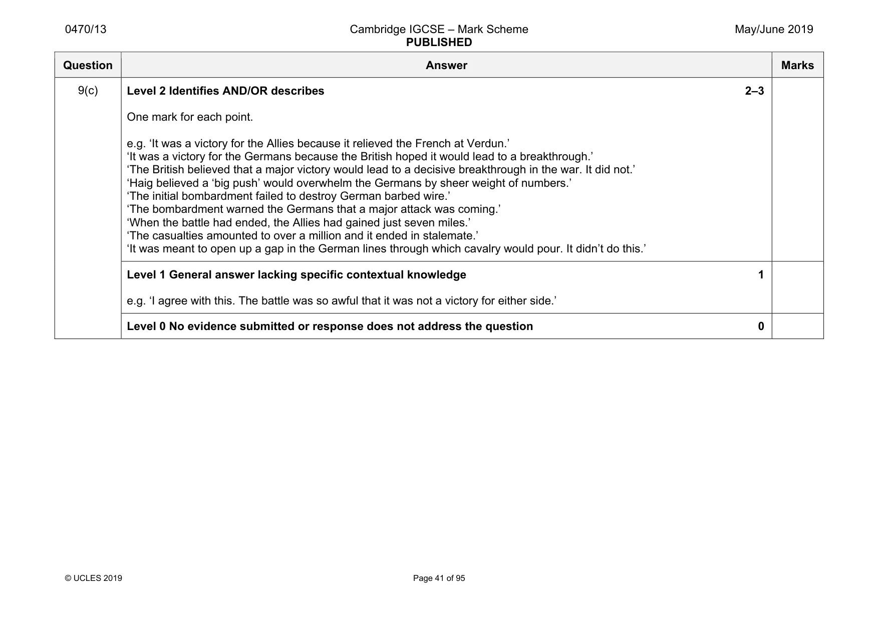 Mark scheme, page 41 of 95