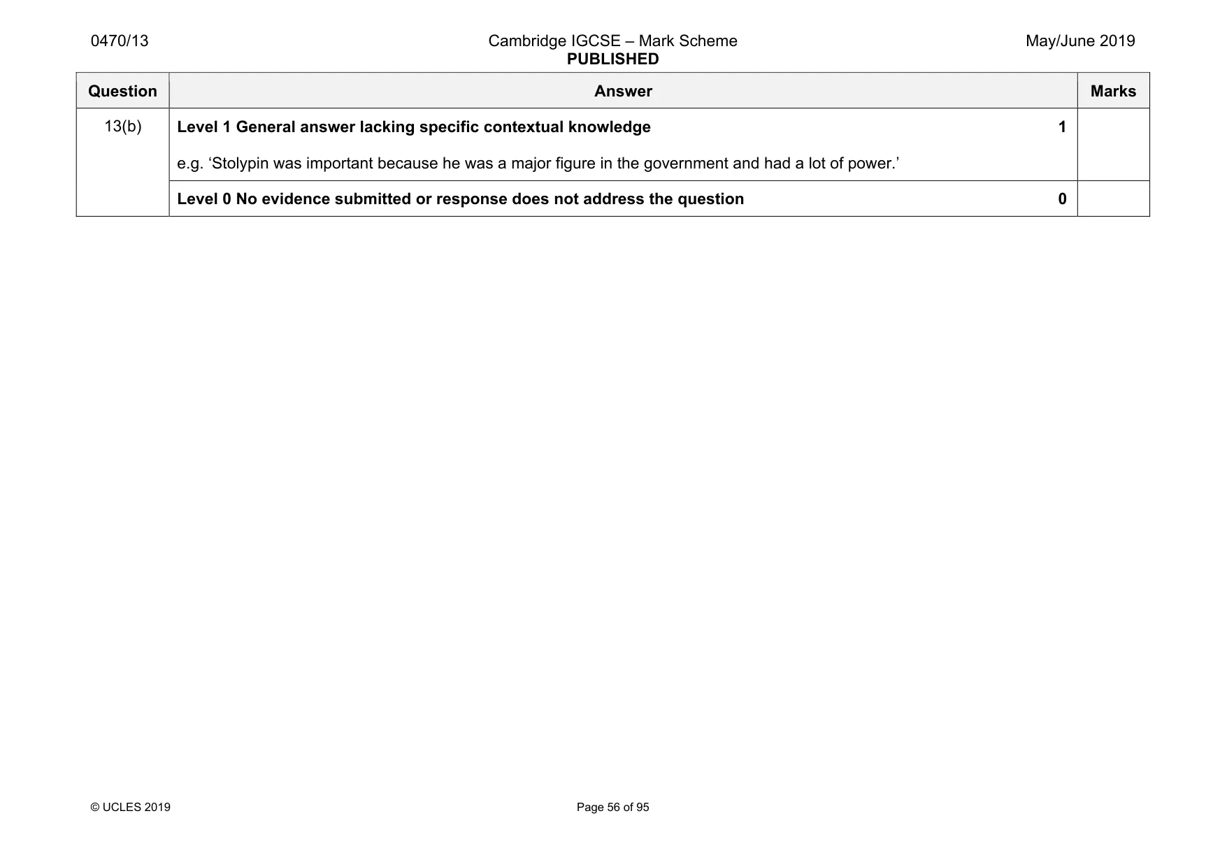 Mark scheme, page 56 of 95