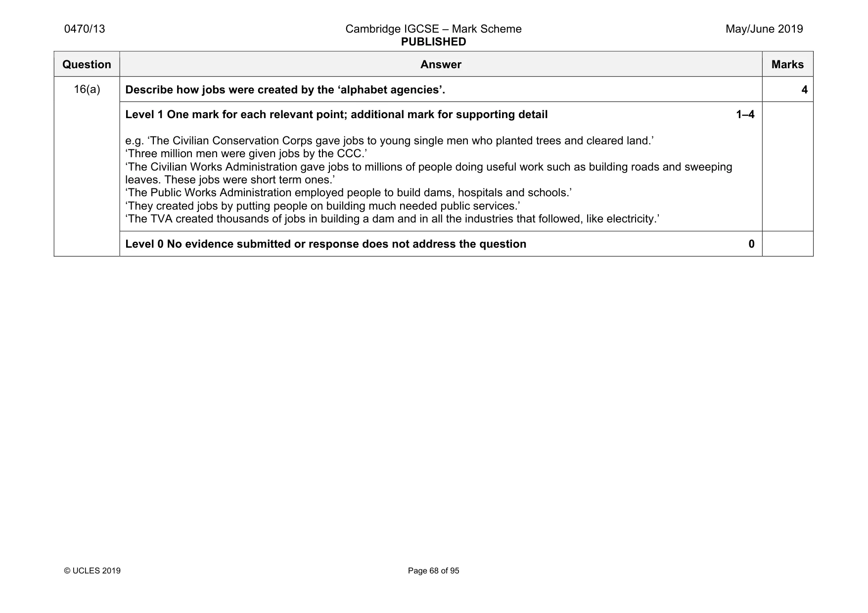 Mark scheme, page 68 of 95