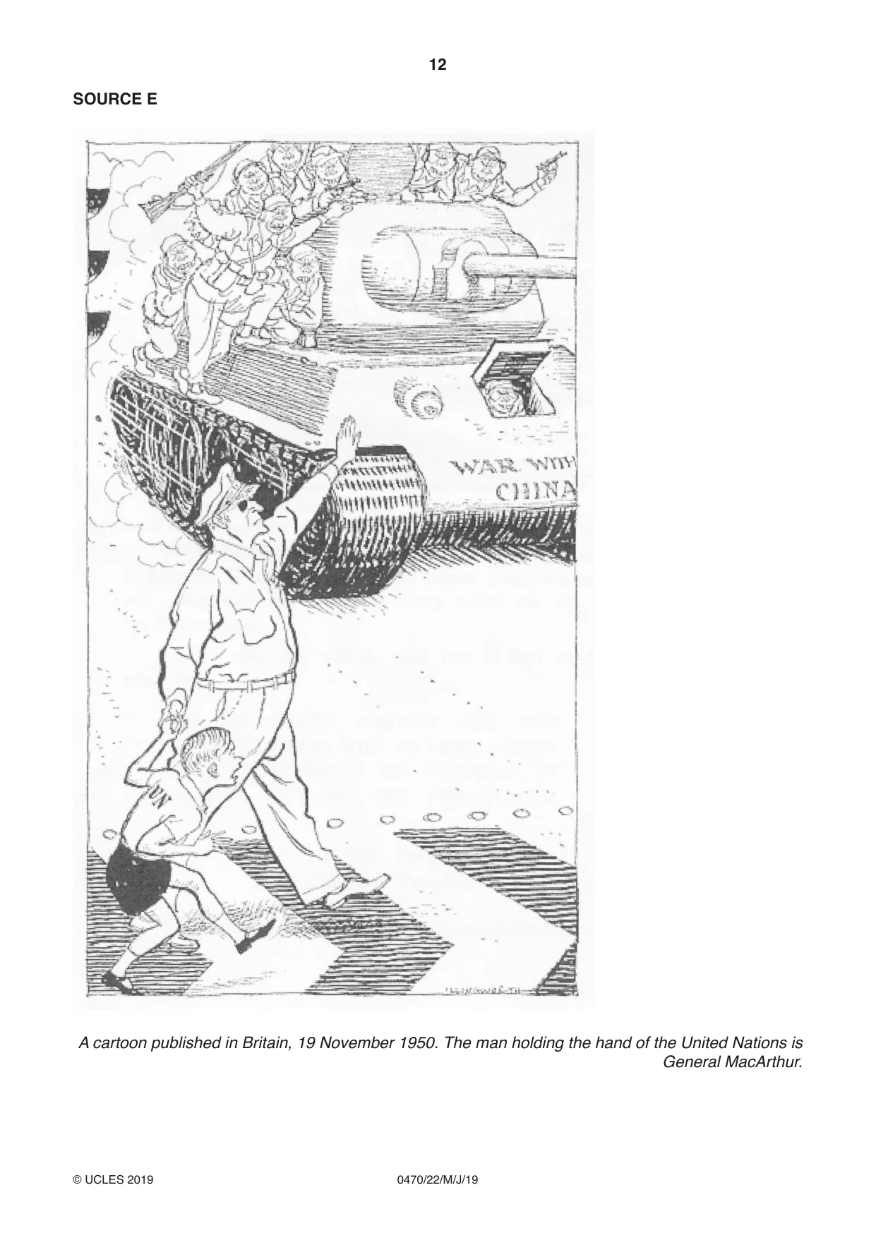 Cambridge IGCSE History 0470 2019 May/June Paper 2 · Variant 2 question paper, page 12 of 16