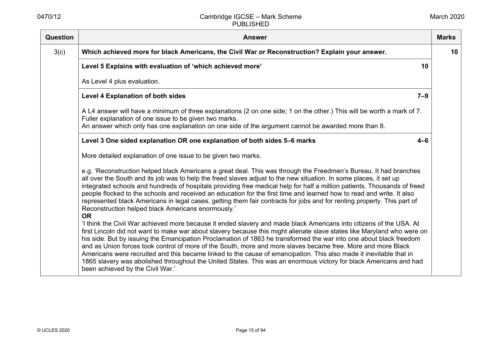 Mark scheme, page 15 of 94