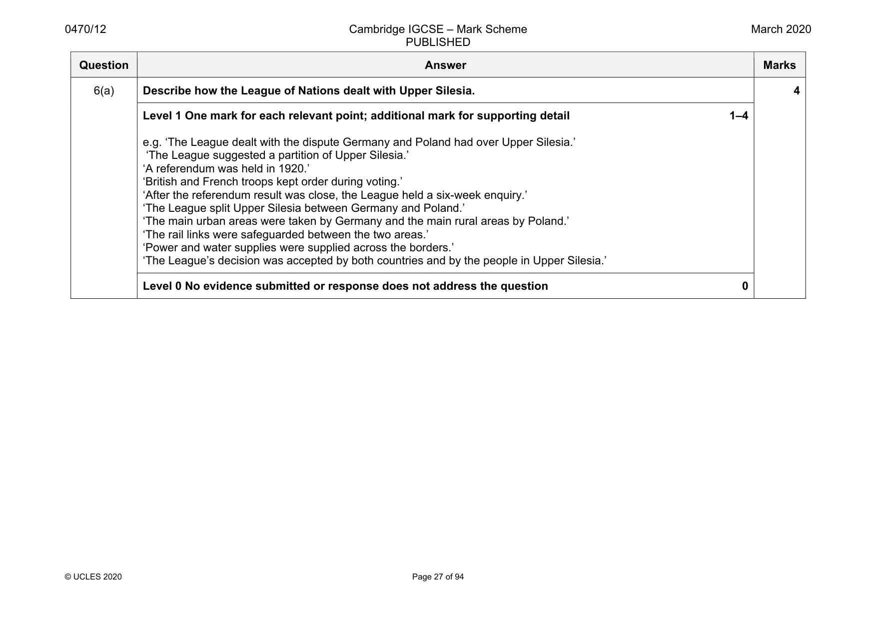 Mark scheme, page 27 of 94