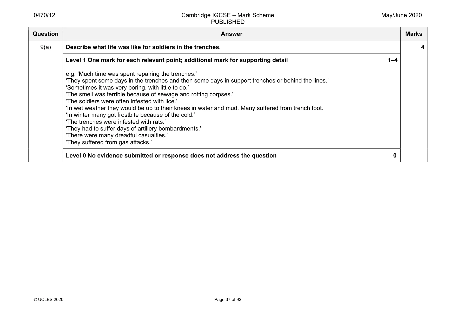 Mark scheme, page 37 of 92