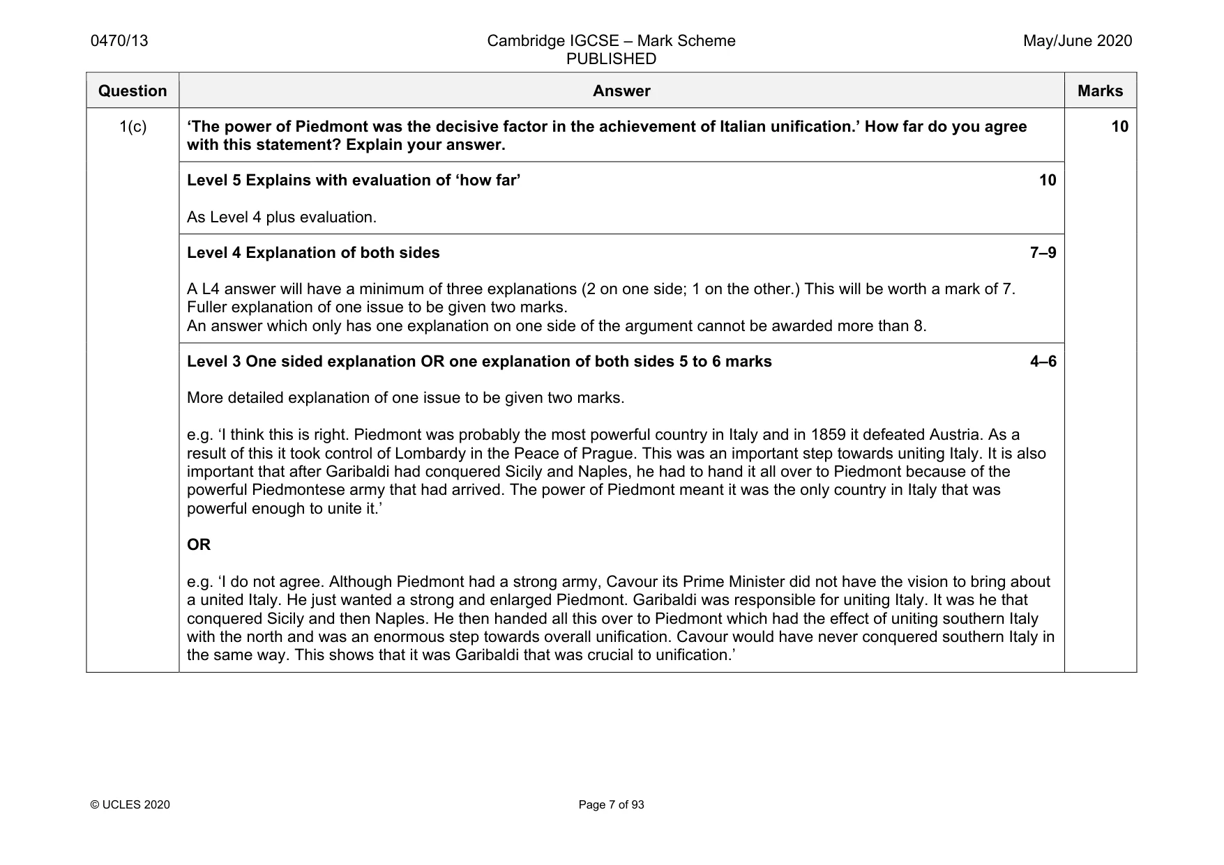 Mark scheme, page 7 of 93