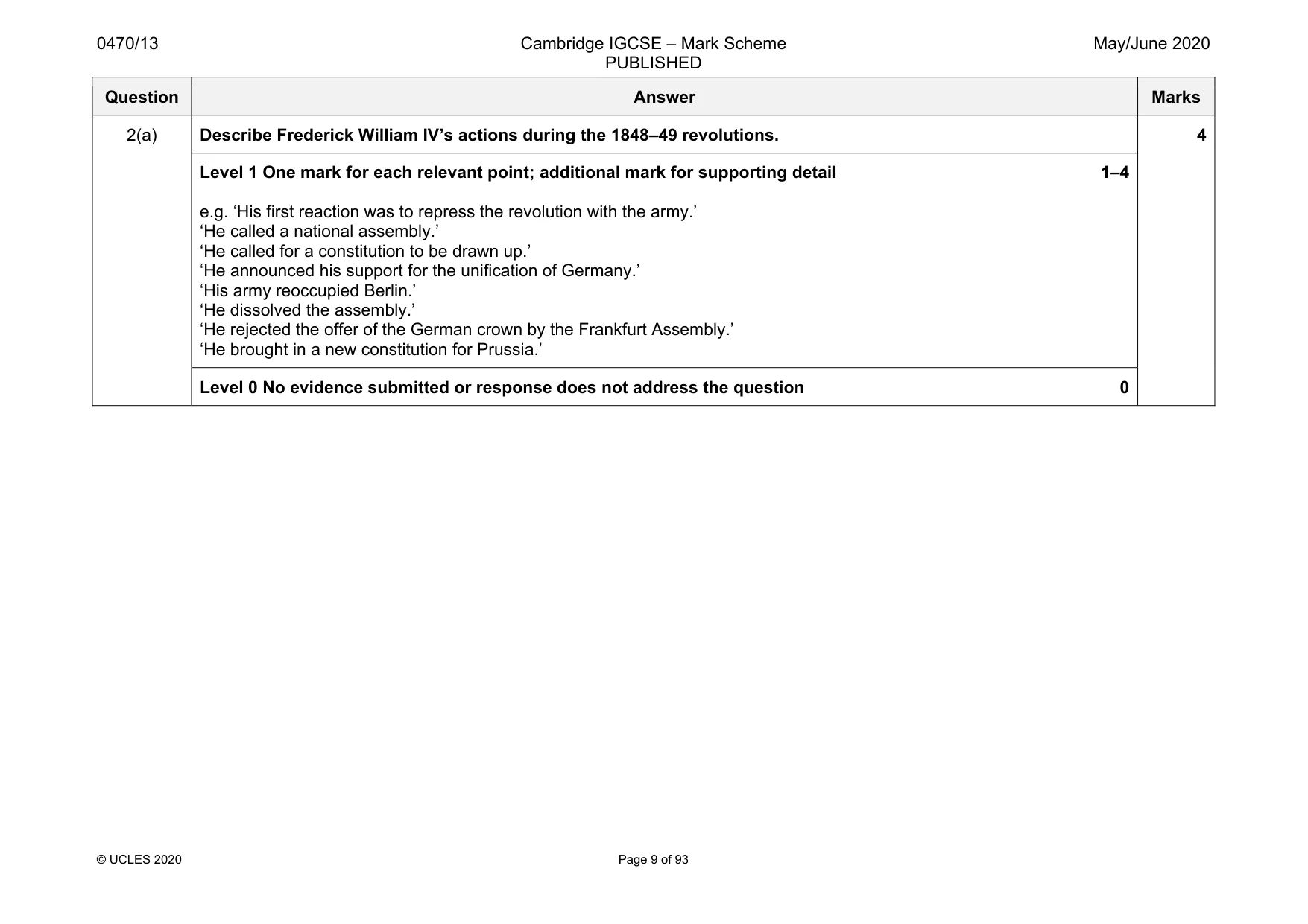 Mark scheme, page 9 of 93