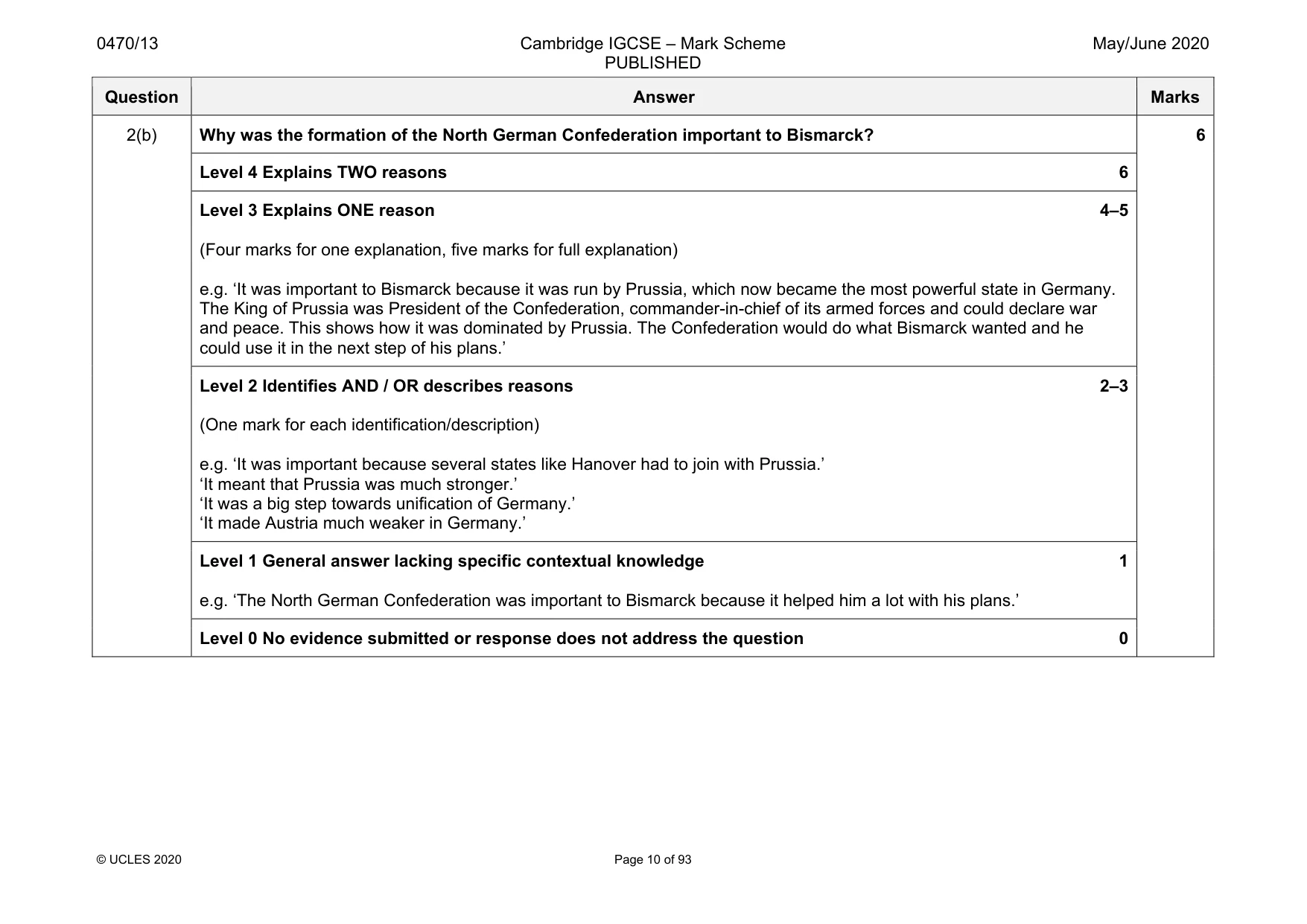 Mark scheme, page 10 of 93