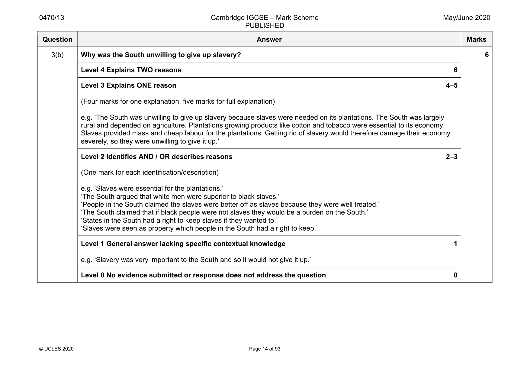 Mark scheme, page 14 of 93