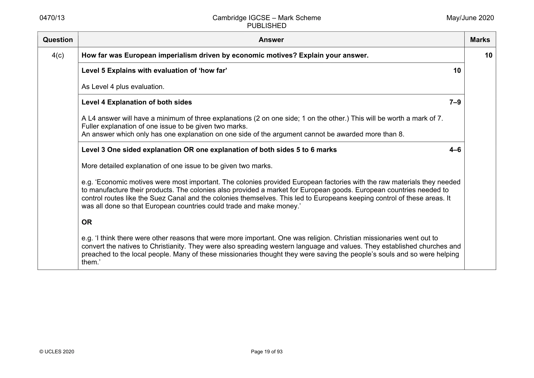 Mark scheme, page 19 of 93