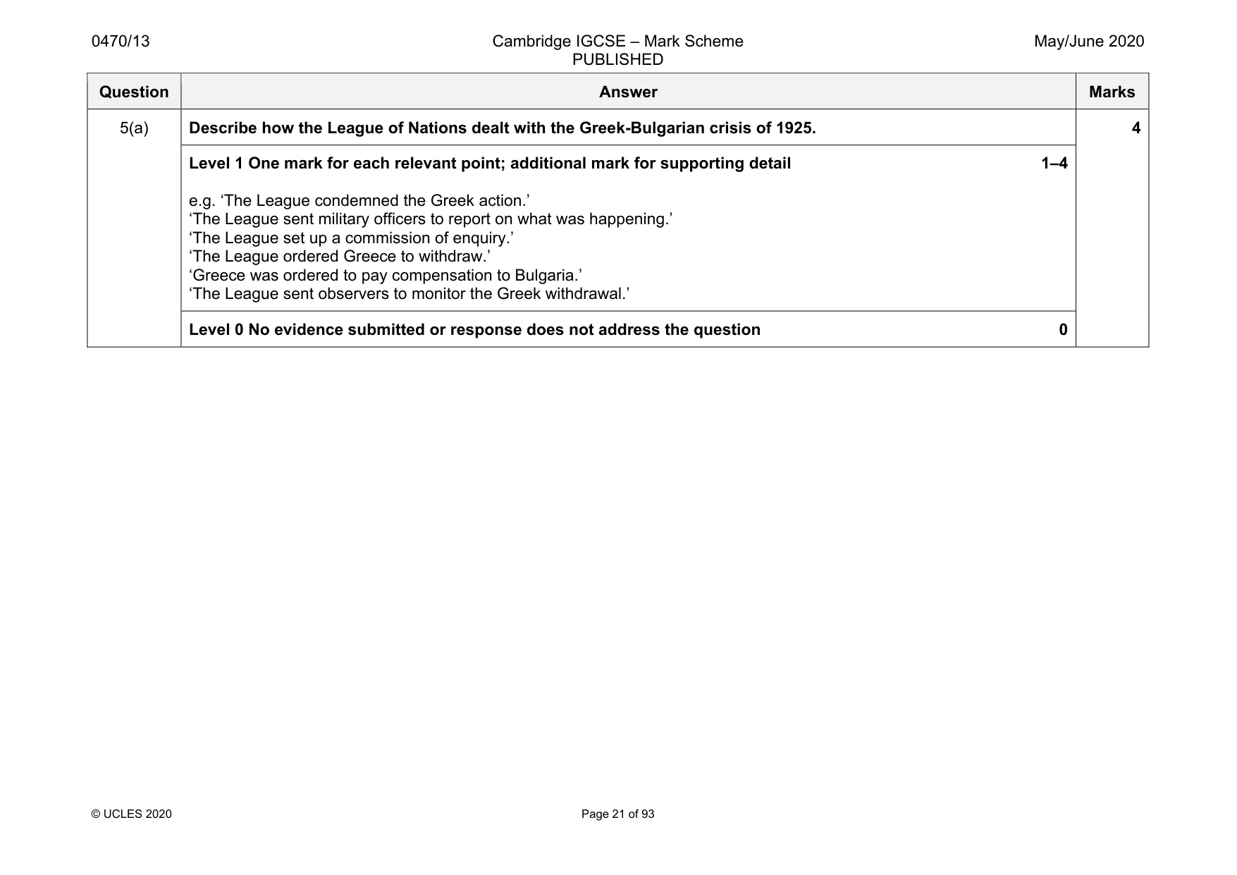 Mark scheme, page 21 of 93
