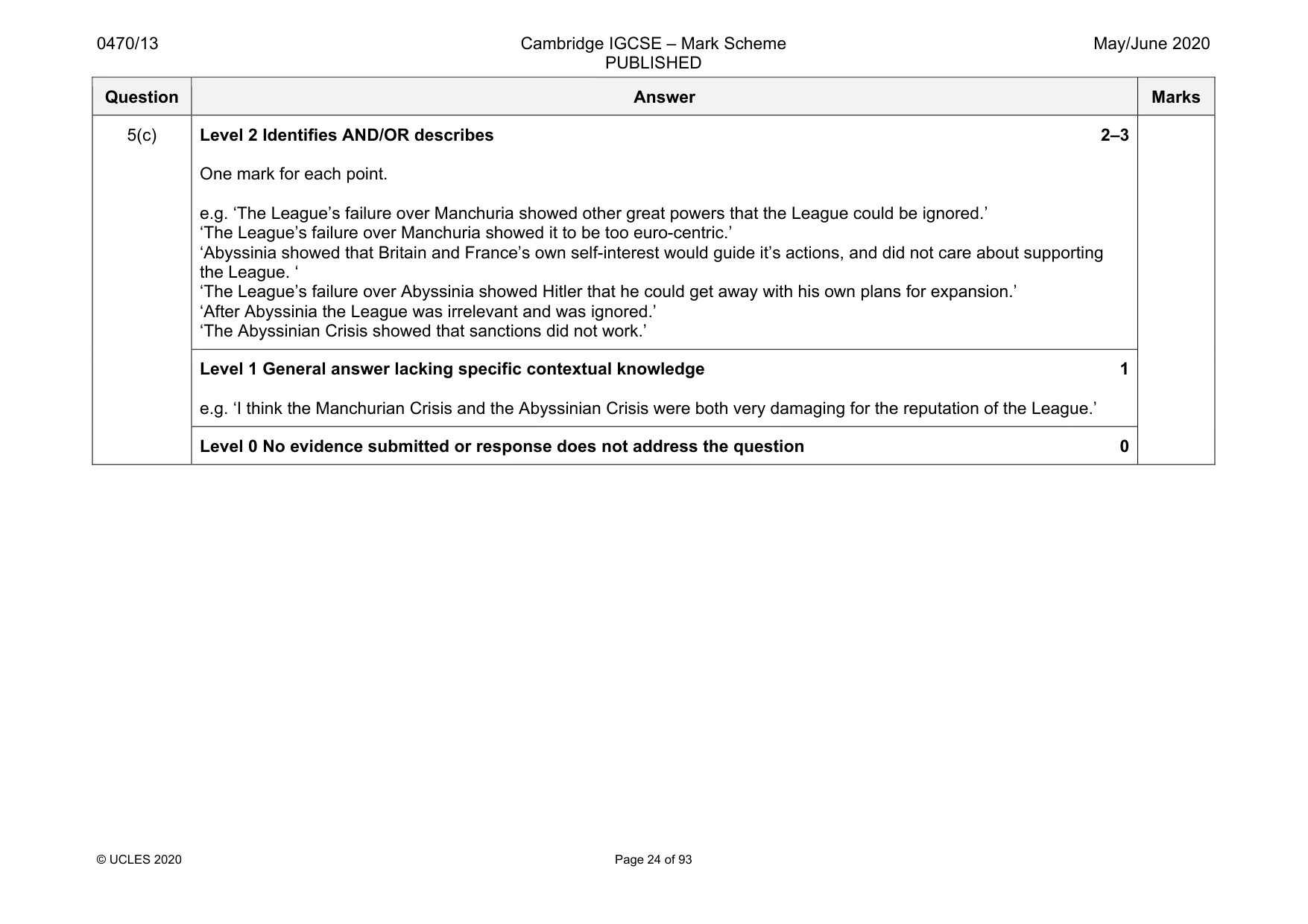Mark scheme, page 24 of 93