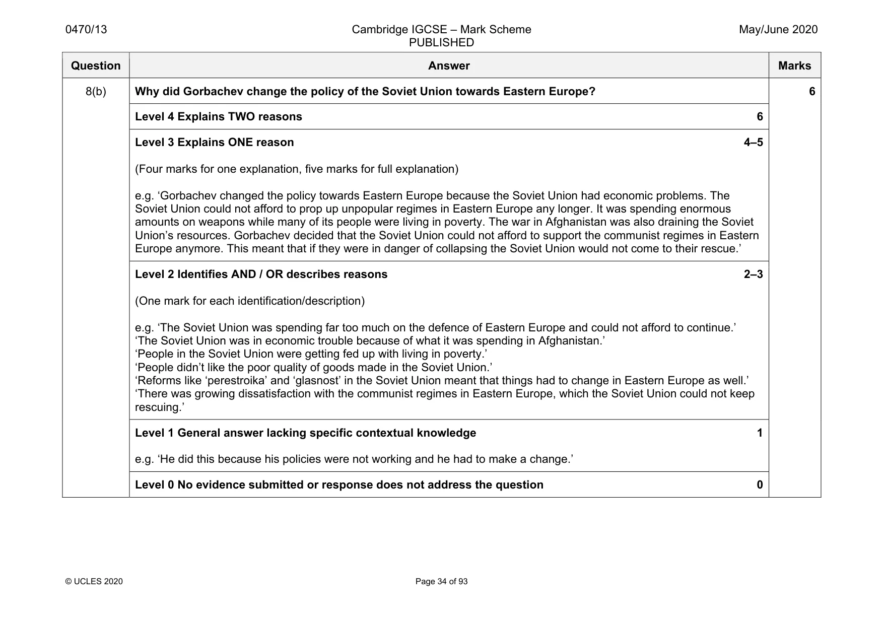Mark scheme, page 34 of 93