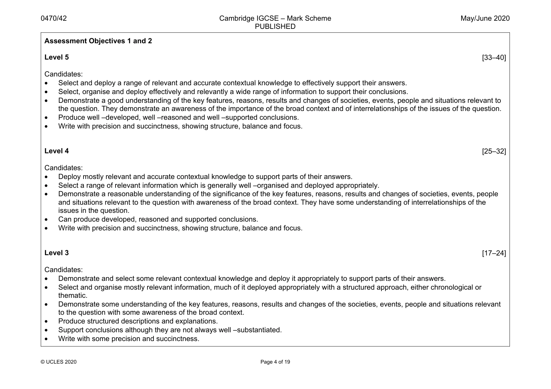 Mark scheme, page 4 of 19