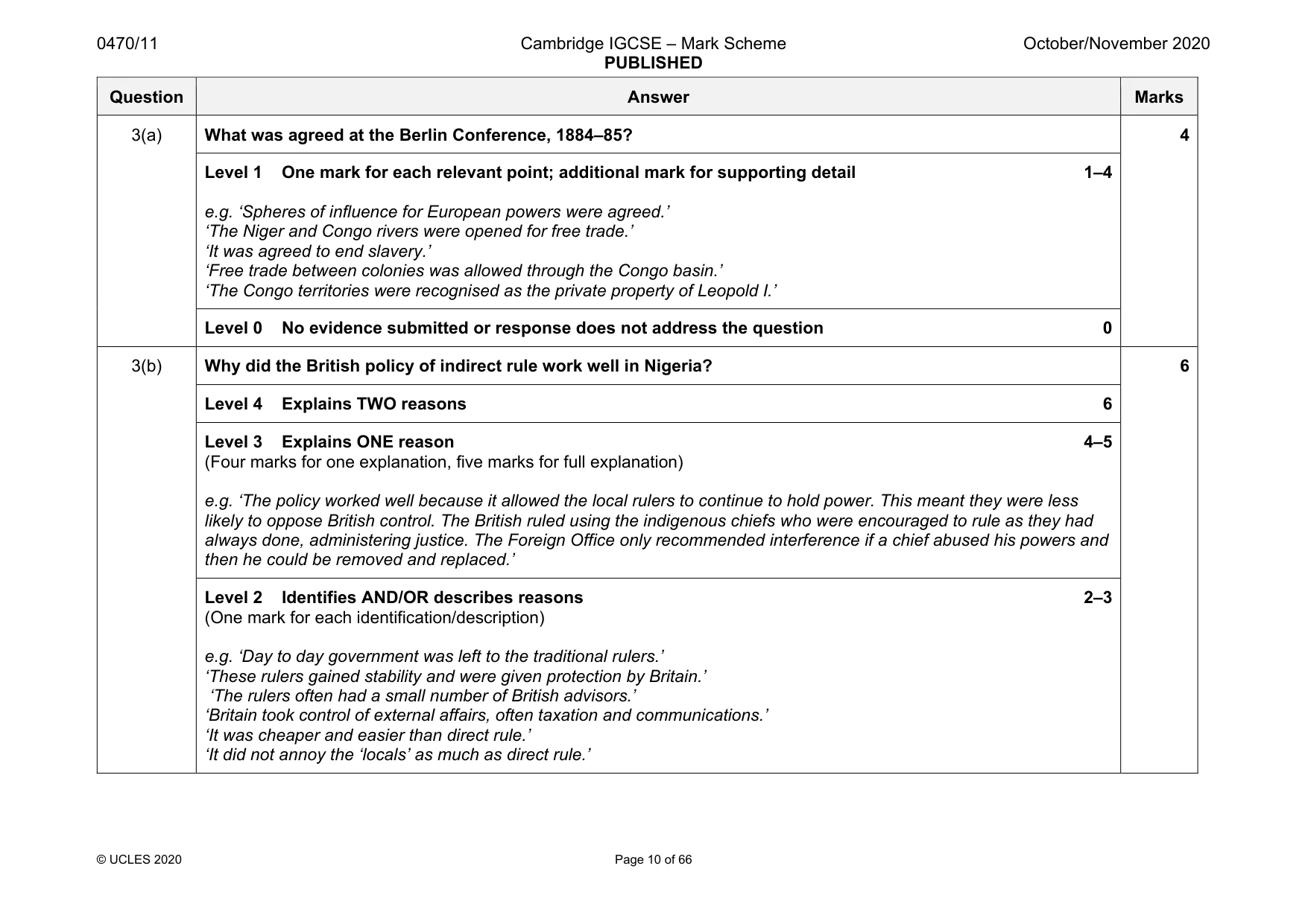 Mark scheme, page 10 of 66