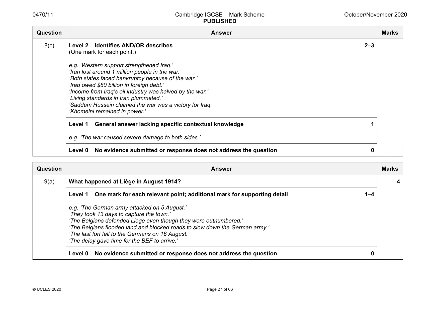Mark scheme, page 27 of 66