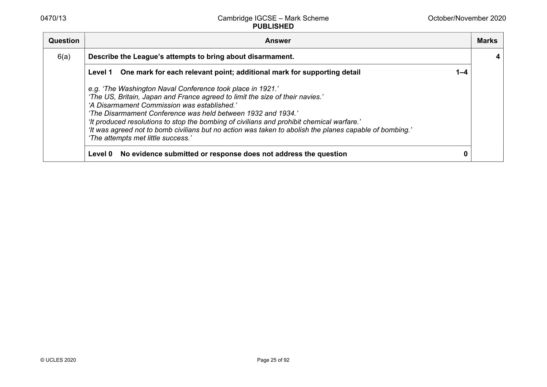 Mark scheme, page 25 of 92