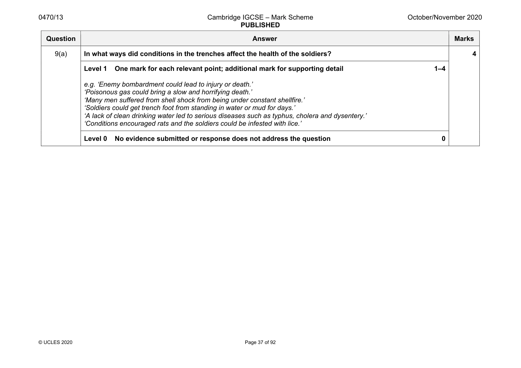 Mark scheme, page 37 of 92