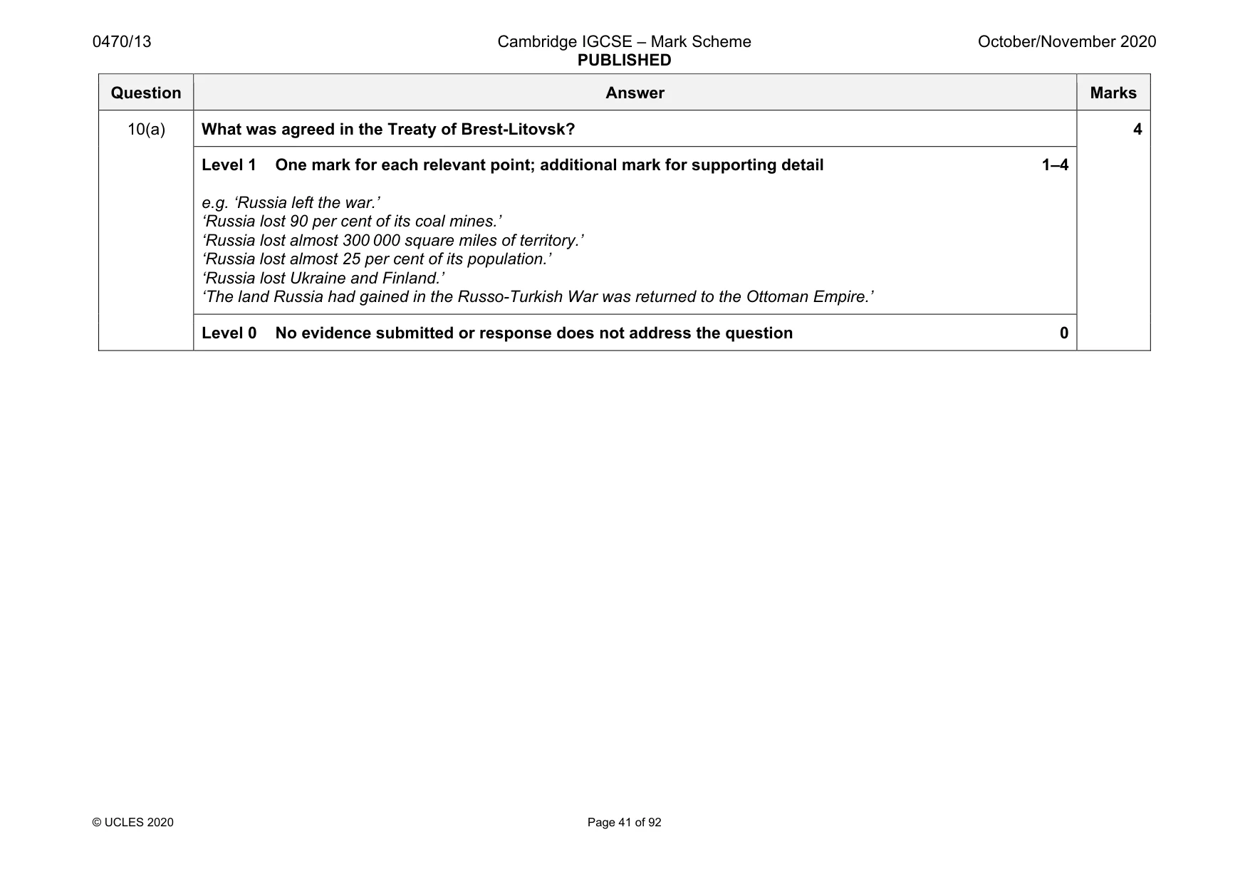 Mark scheme, page 41 of 92