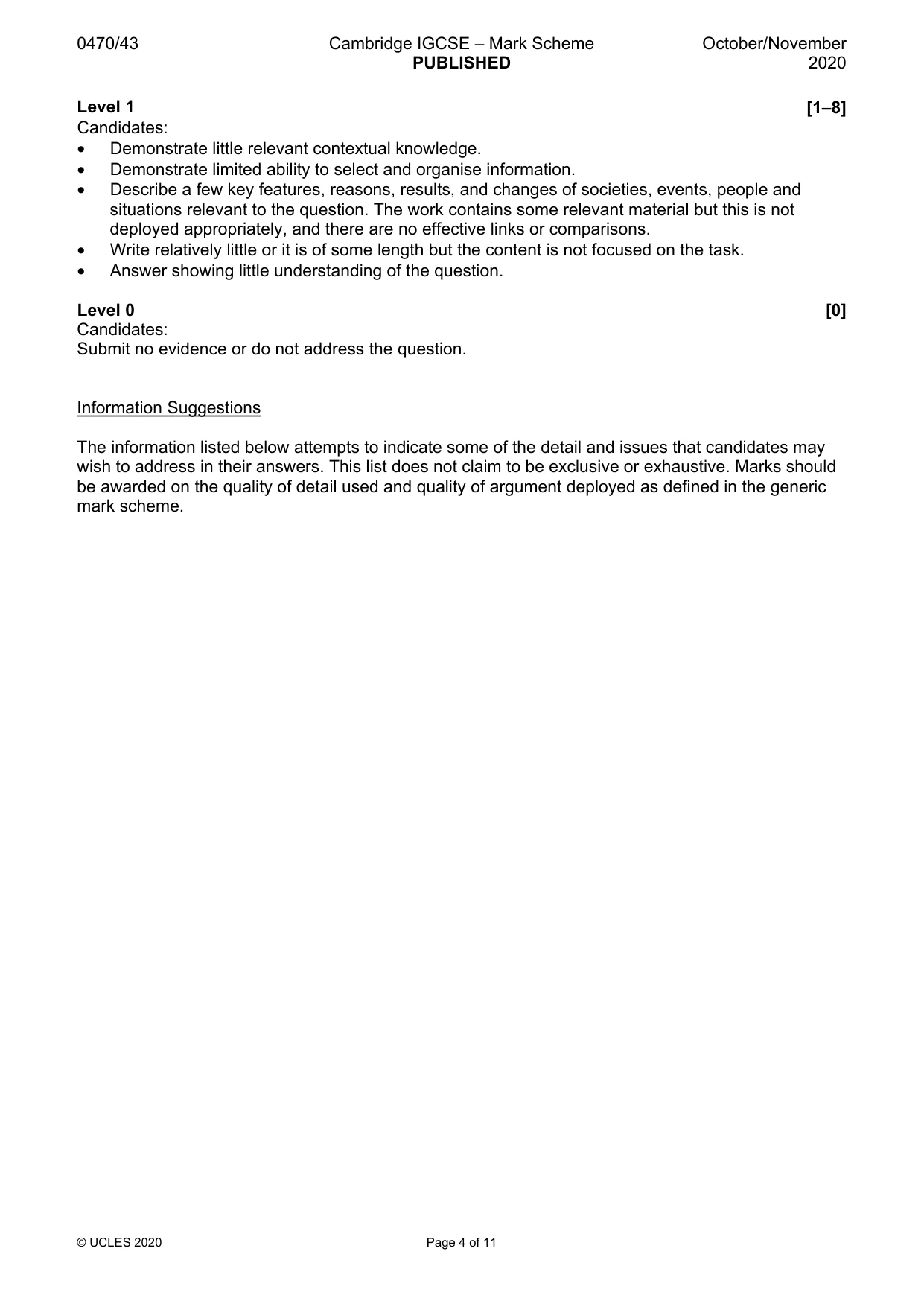 Mark scheme, page 4 of 11