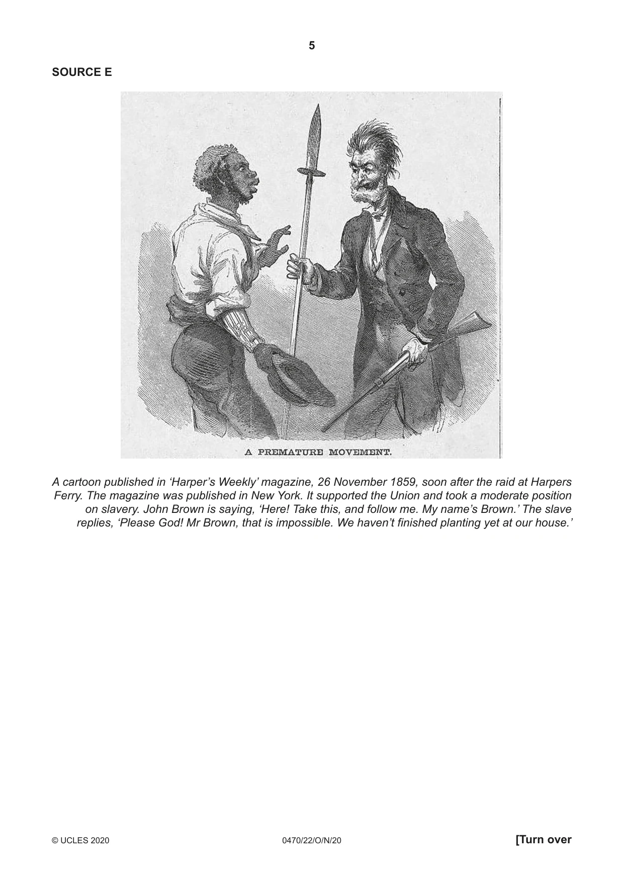 Cambridge IGCSE History 0470 2020 Oct/Nov Paper 2 · Variant 2 question paper, page 5 of 16