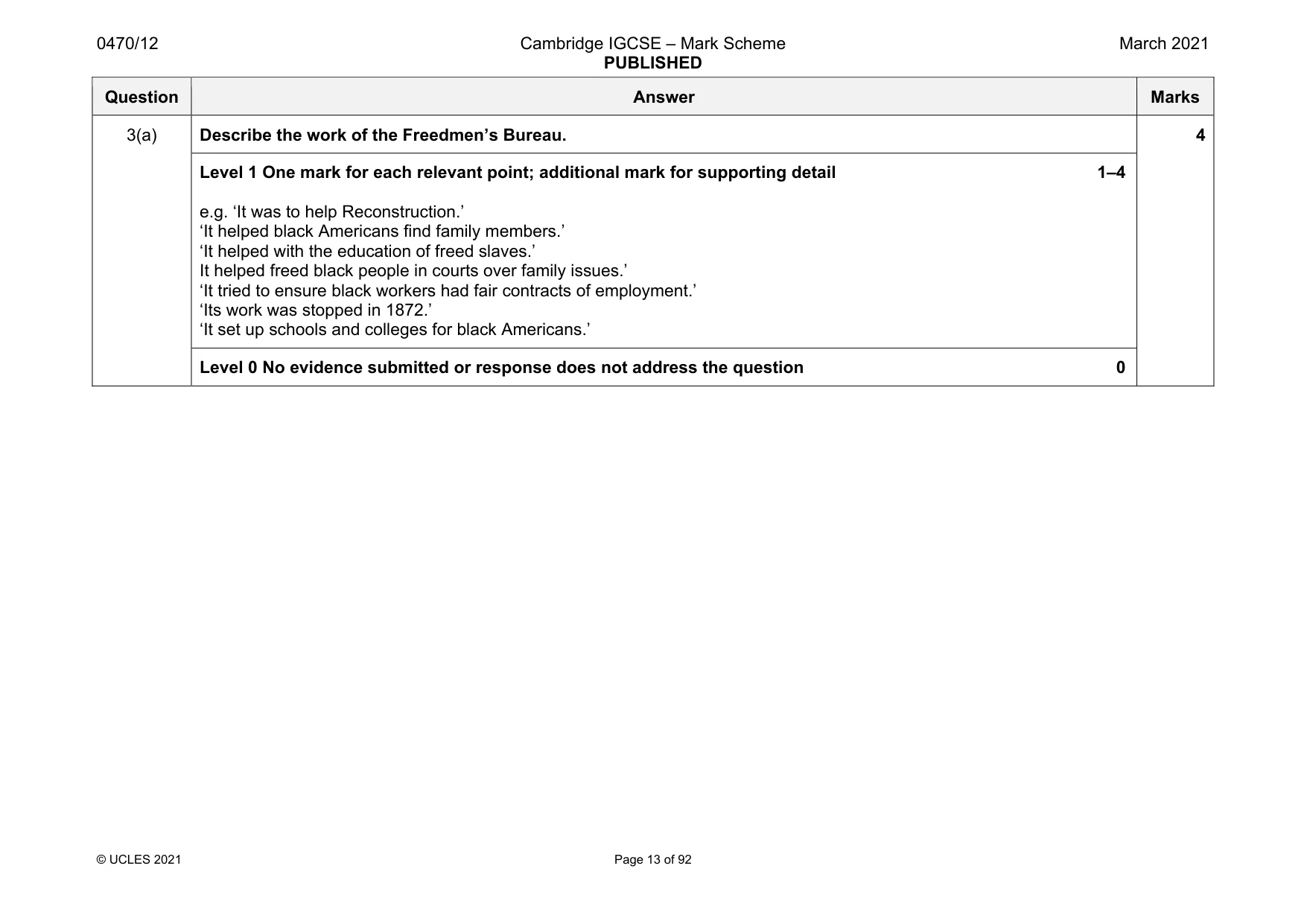 Mark scheme, page 13 of 92