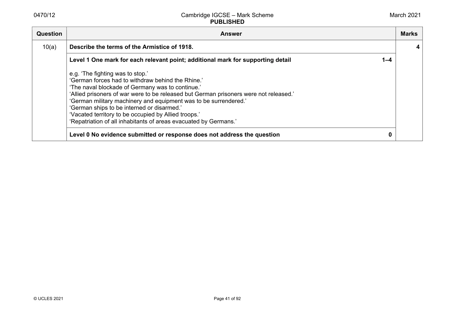 Mark scheme, page 41 of 92