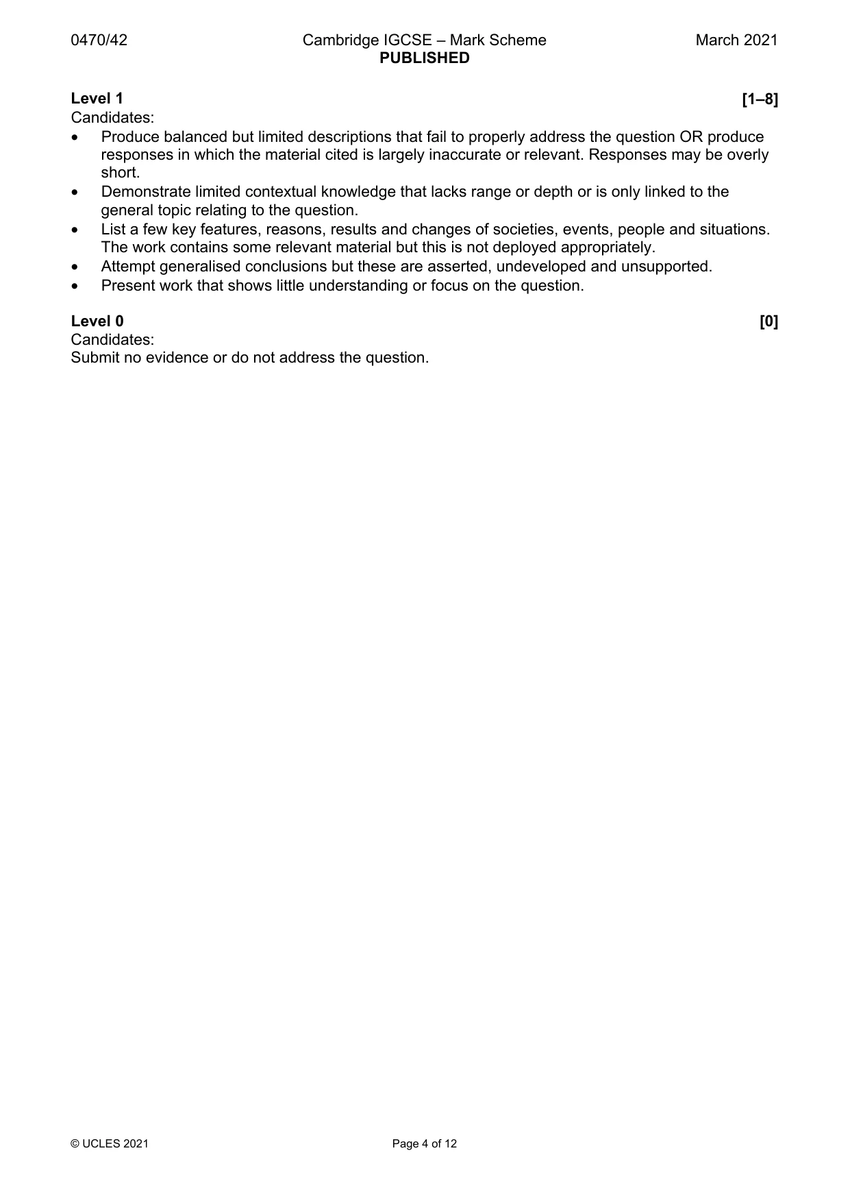 Mark scheme, page 4 of 12
