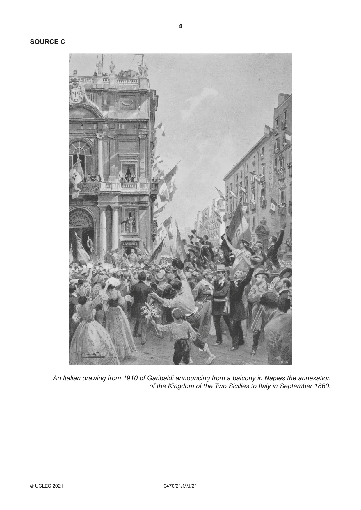 Cambridge IGCSE History 0470 2021 May/June Paper 2 · Variant 1 question paper, page 4 of 16