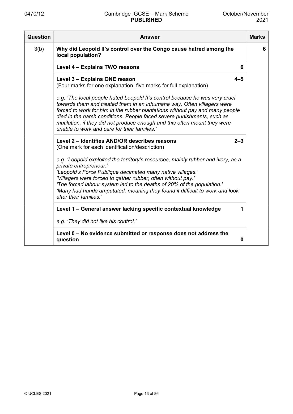 Mark scheme, page 13 of 86