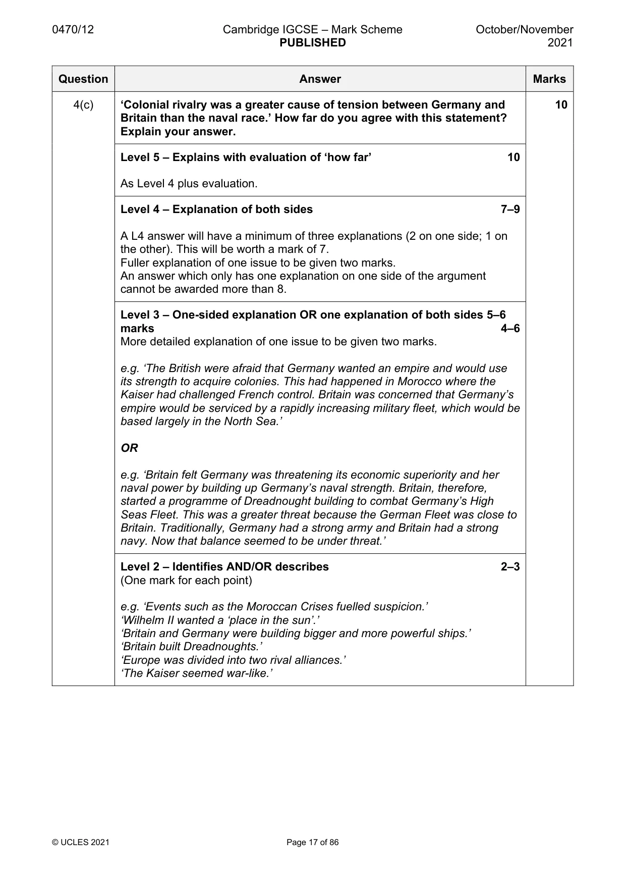 Mark scheme, page 17 of 86