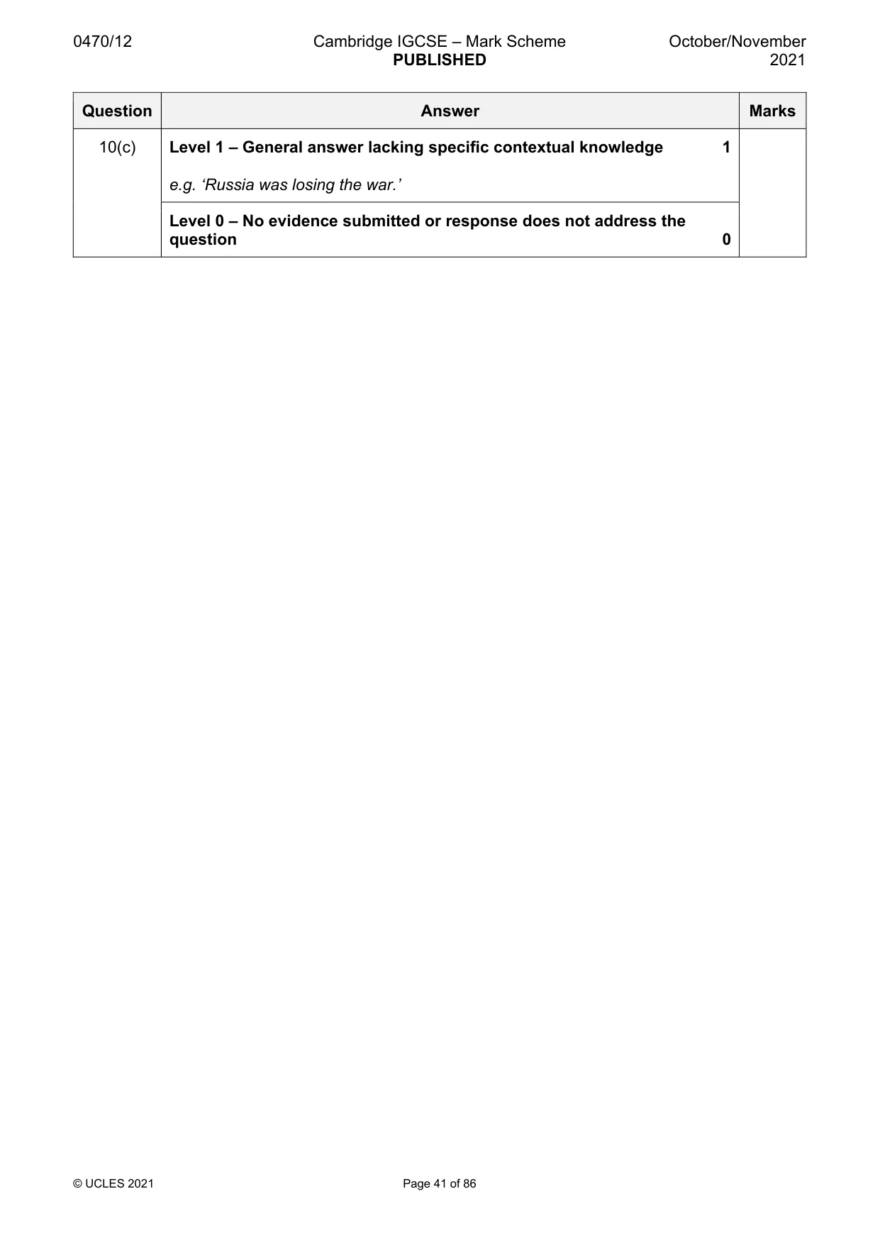 Mark scheme, page 41 of 86