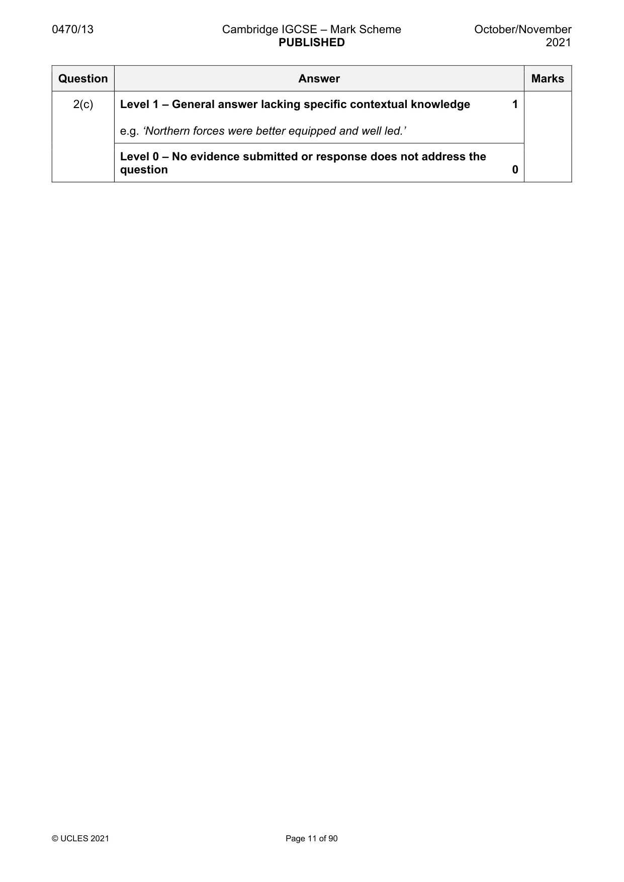 Mark scheme, page 11 of 90