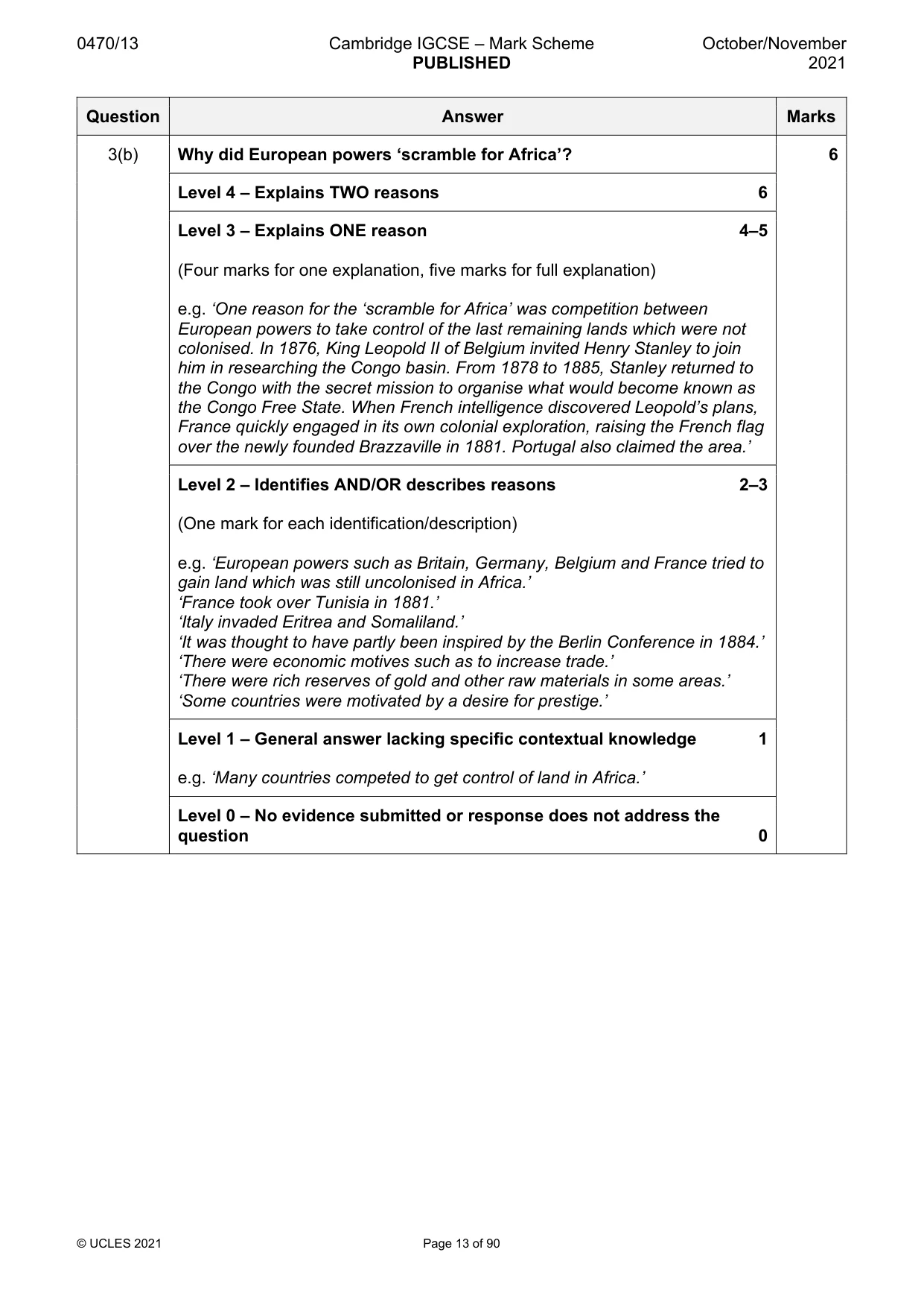 Mark scheme, page 13 of 90