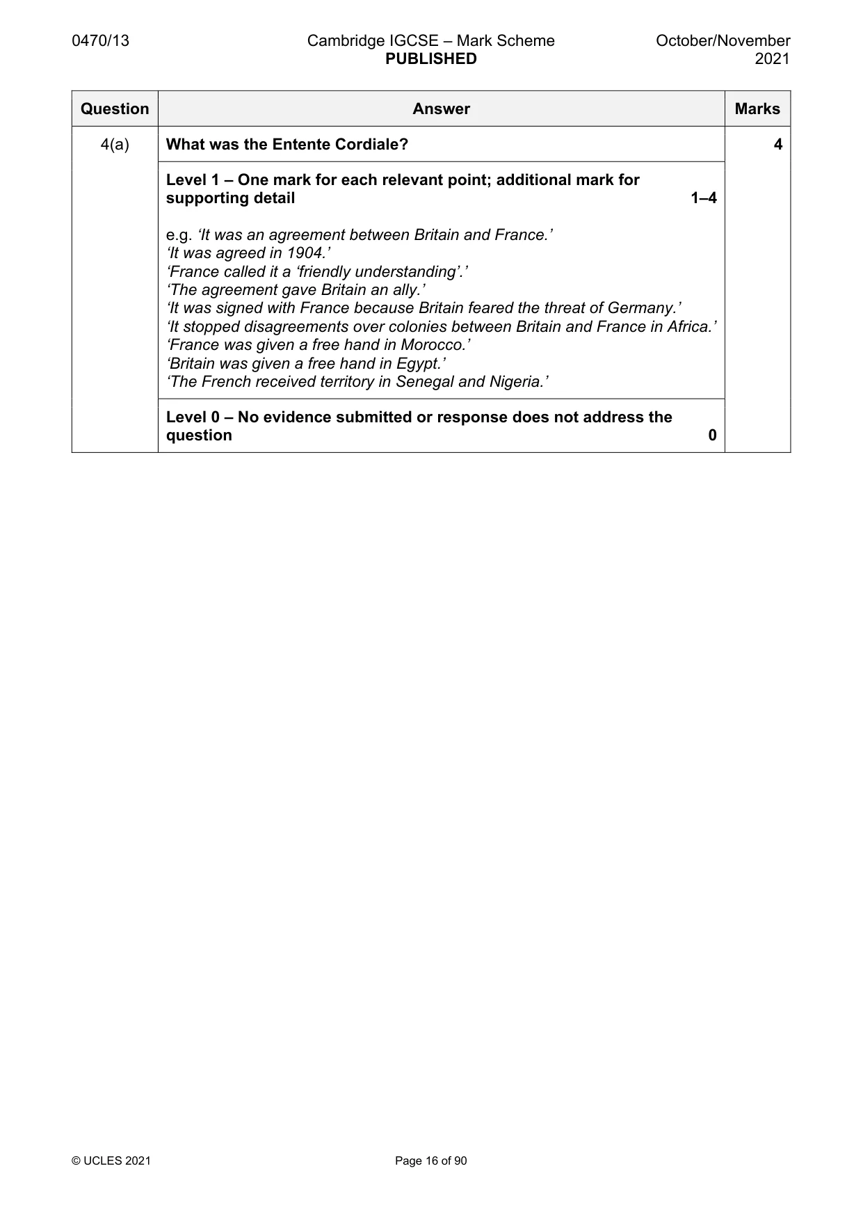 Mark scheme, page 16 of 90