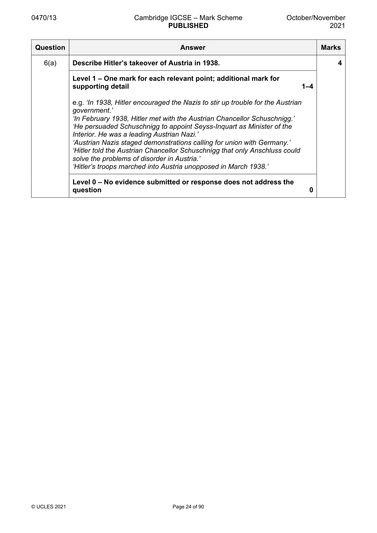 Mark scheme, page 24 of 90