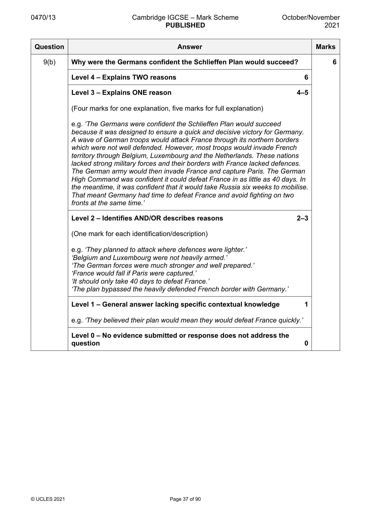 Mark scheme, page 37 of 90