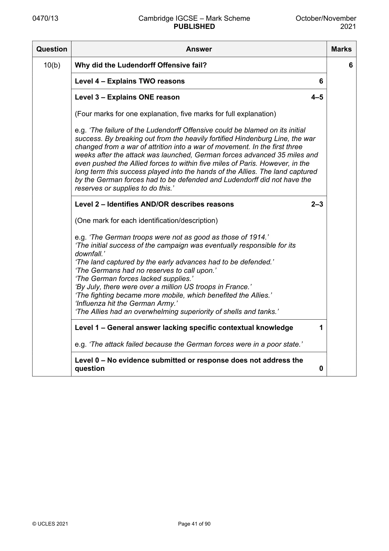 Mark scheme, page 41 of 90