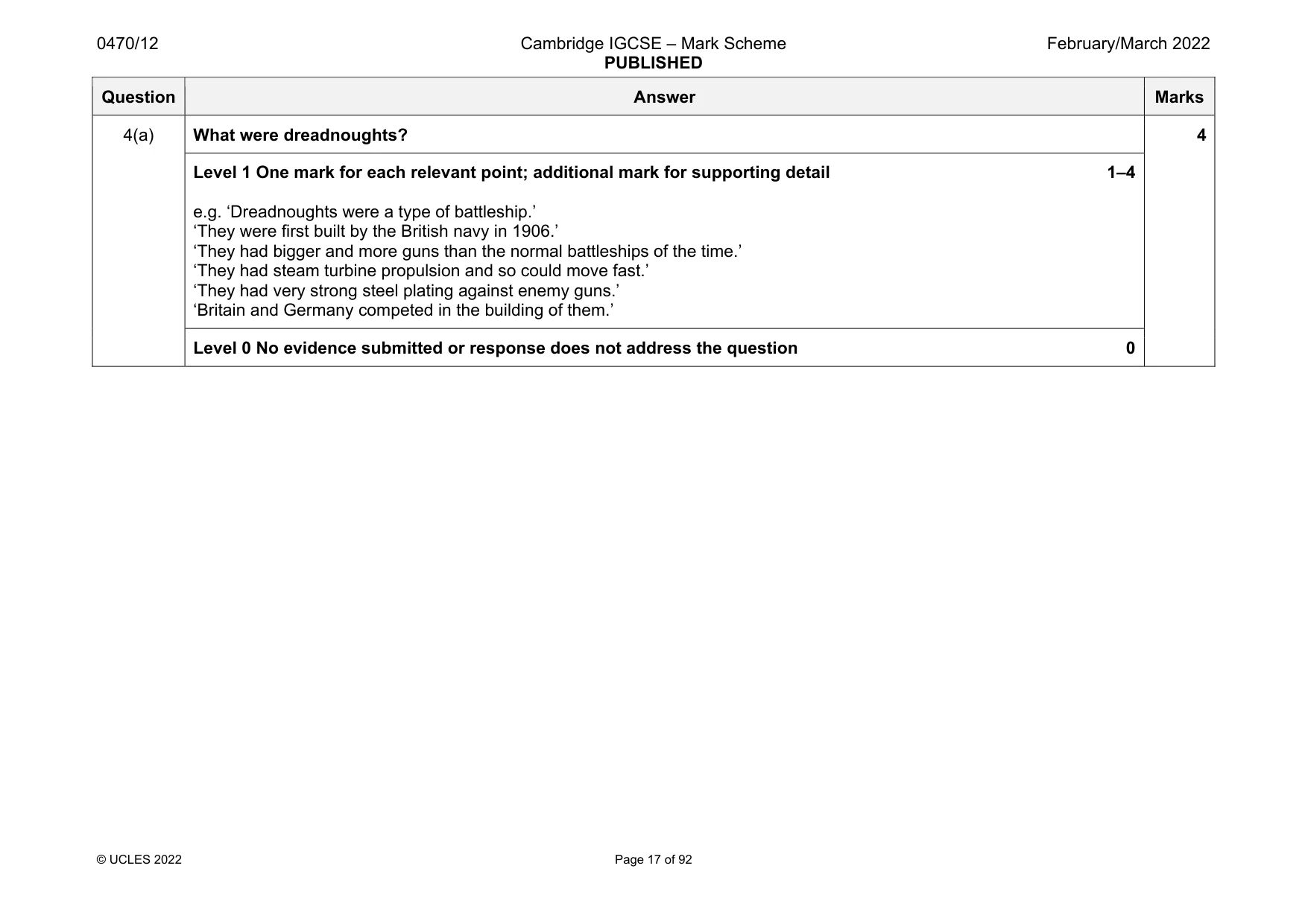 Mark scheme, page 17 of 92
