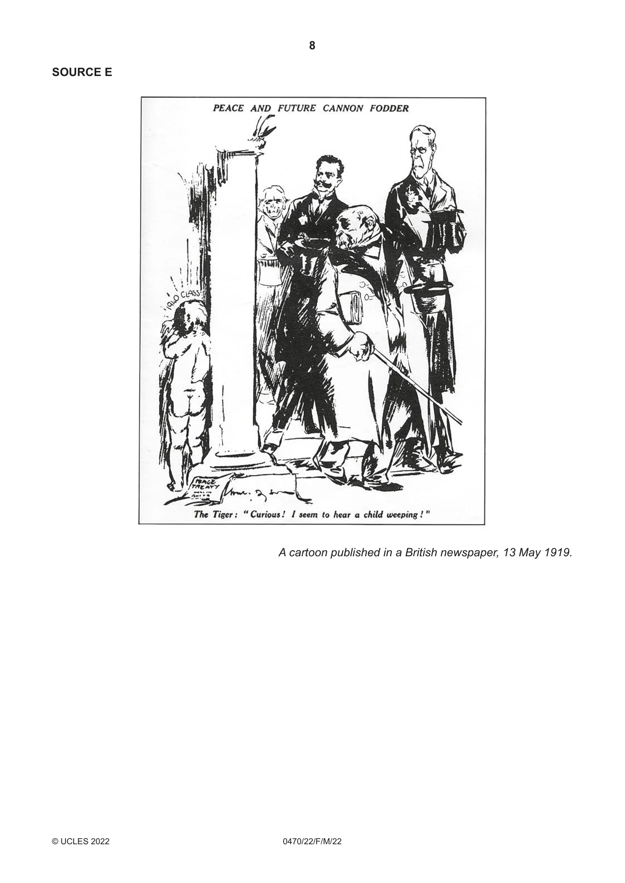 Cambridge IGCSE History 0470 2022 Feb/March Paper 2 · Variant 2 question paper, page 8 of 12