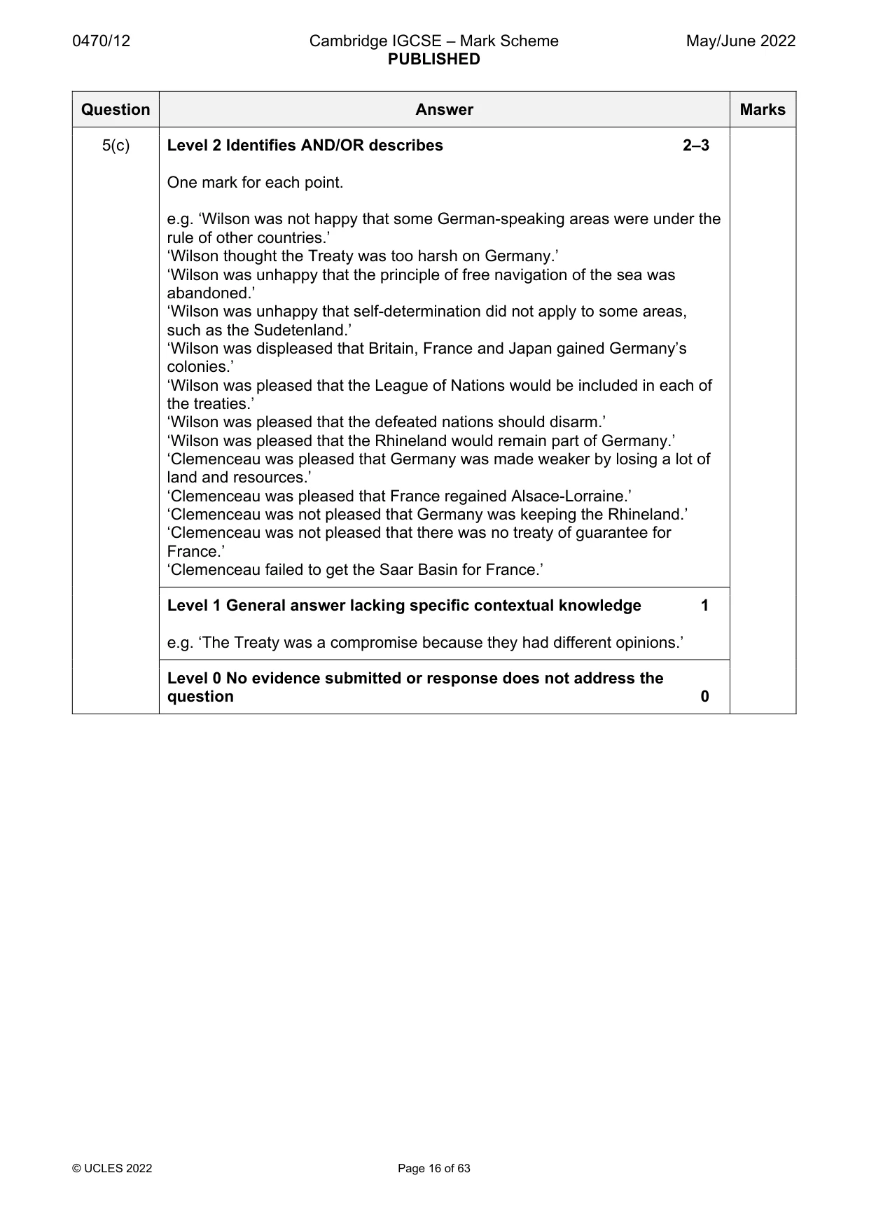 Mark scheme, page 16 of 63