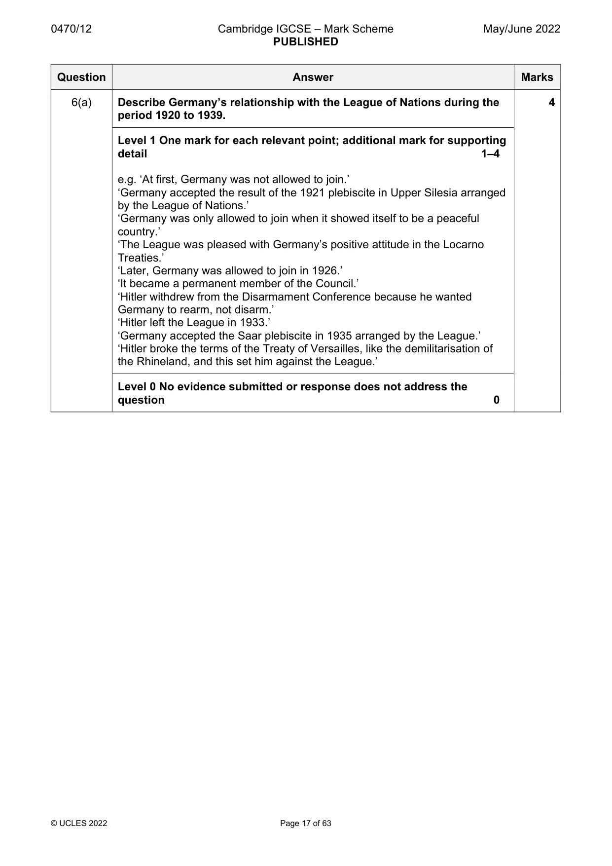 Mark scheme, page 17 of 63