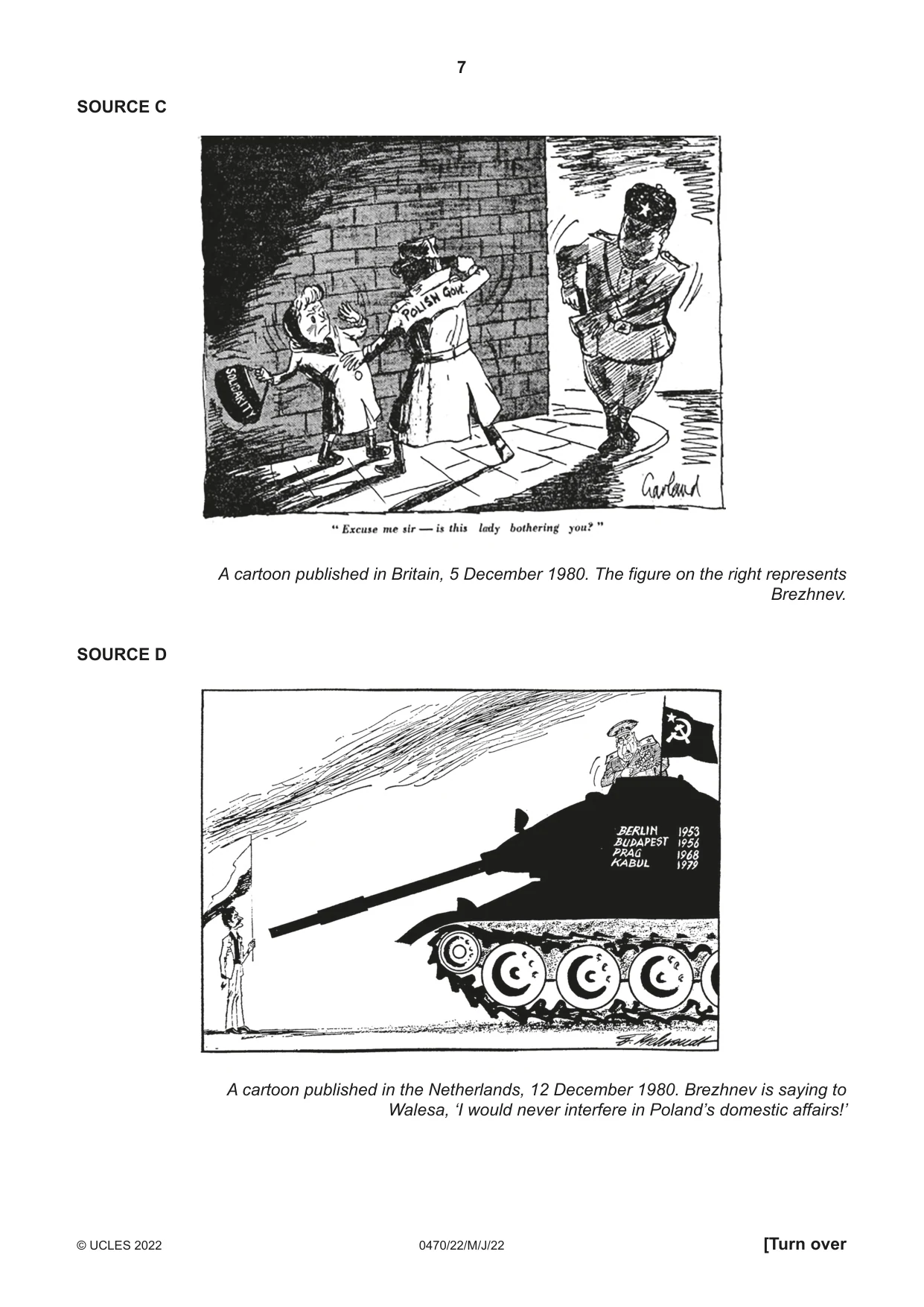Cambridge IGCSE History 0470 2022 May/June Paper 2 · Variant 2 question paper, page 7 of 12