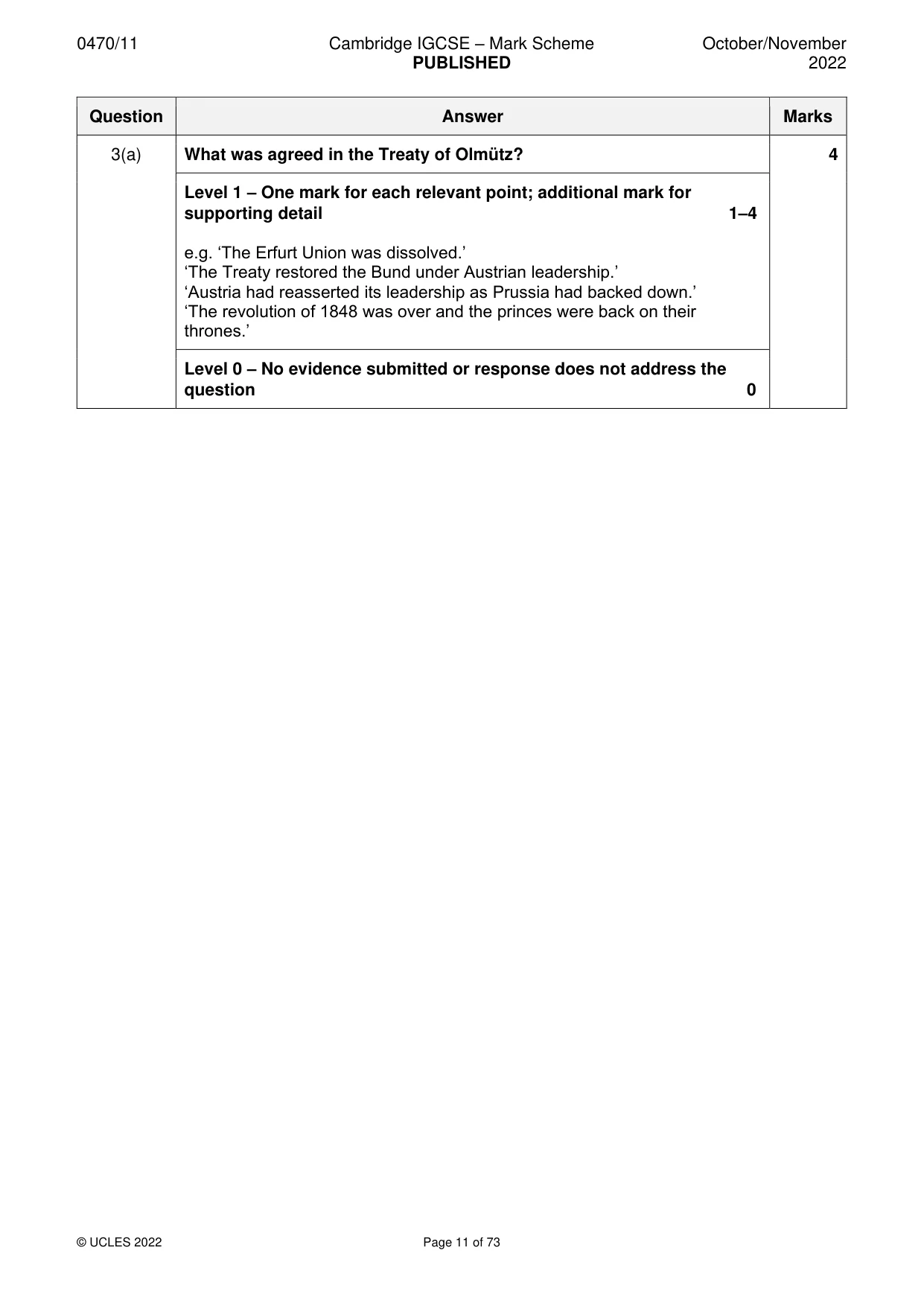 Mark scheme, page 11 of 73
