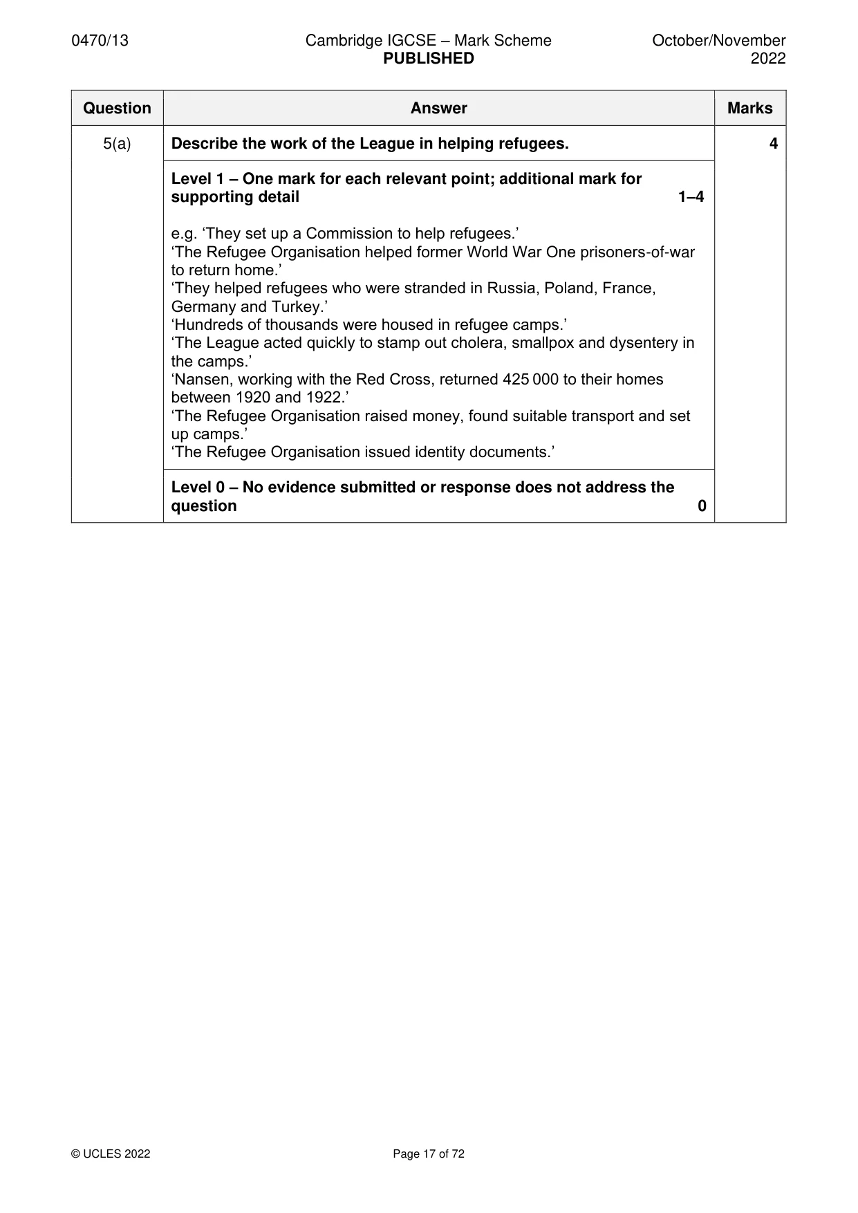 Mark scheme, page 17 of 72