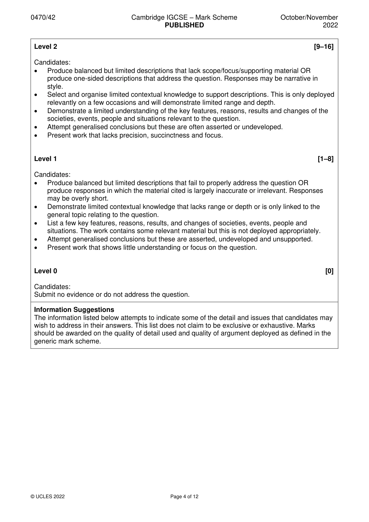 Mark scheme, page 4 of 12