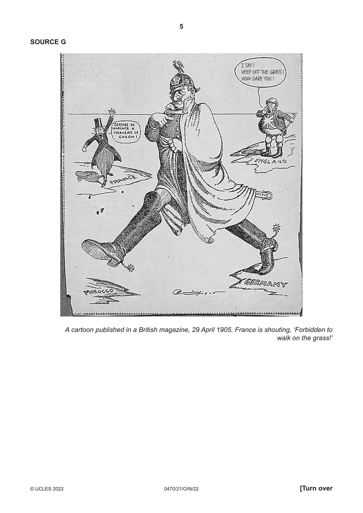 Cambridge IGCSE History 0470 2022 Oct/Nov Paper 2 · Variant 1 question paper, page 5 of 12