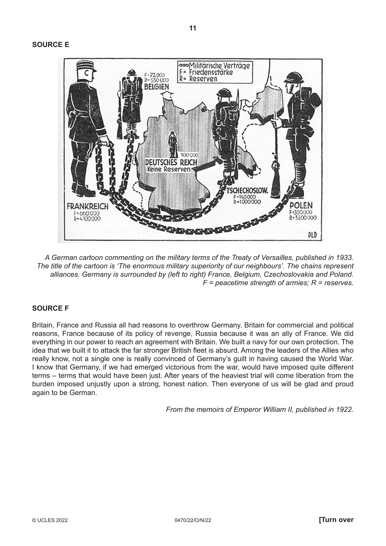 Cambridge IGCSE History 0470 2022 Oct/Nov Paper 2 · Variant 2 question paper, page 11 of 16