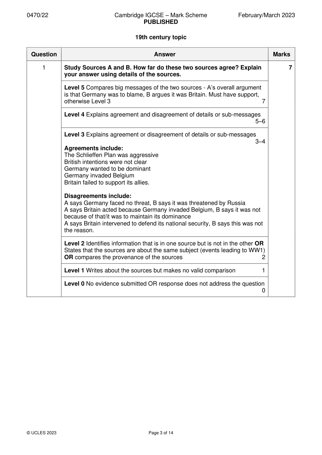 Mark scheme, page 3 of 14