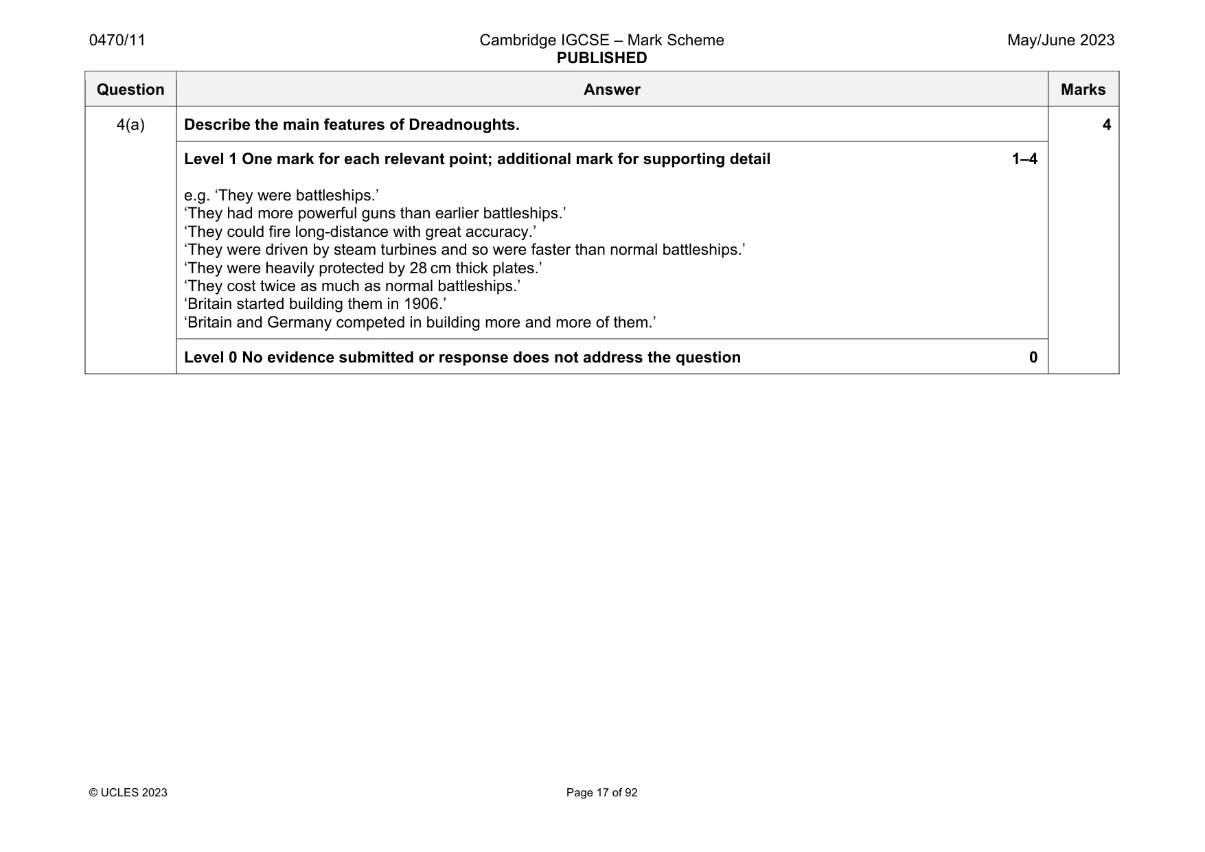 Mark scheme, page 17 of 92