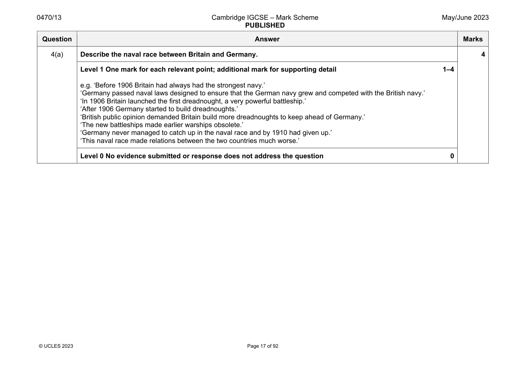 Mark scheme, page 17 of 92
