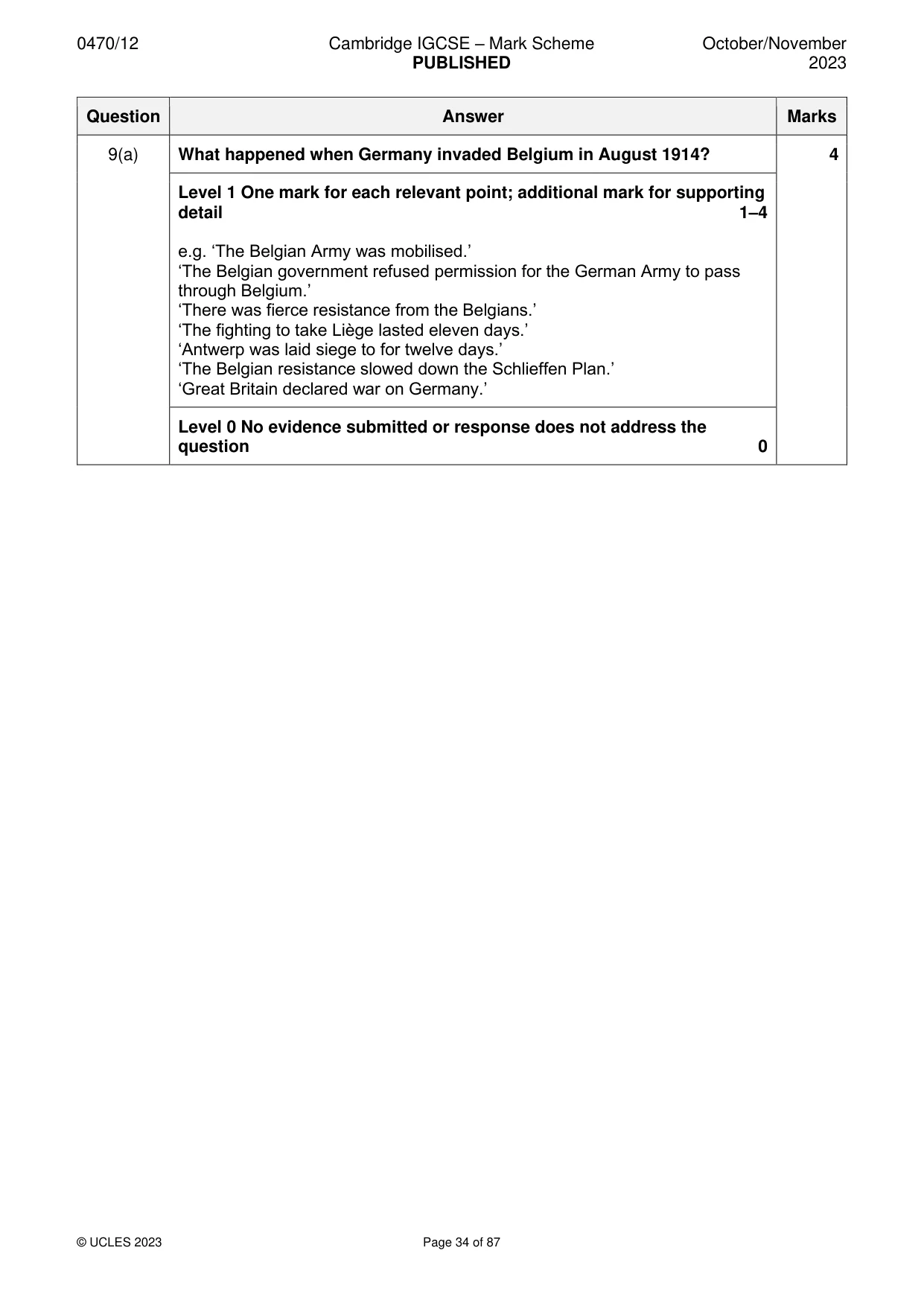 Mark scheme, page 34 of 87